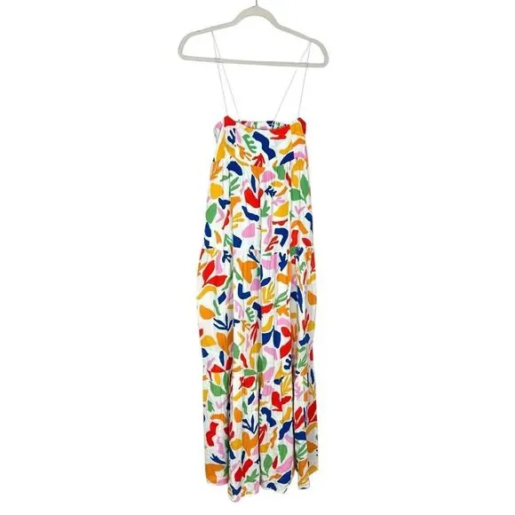 Show Me Your Mumu Long Weekend Maxi Dress Gauze Small Pattern Floral Tiered SMYM - Picture 3 of 16